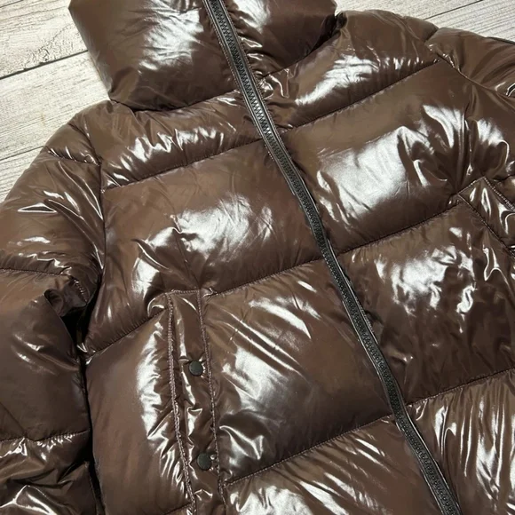 Save The Duck - Isla Puffer - Espresso Brown - M/L NWOT - Picture 3 of 12